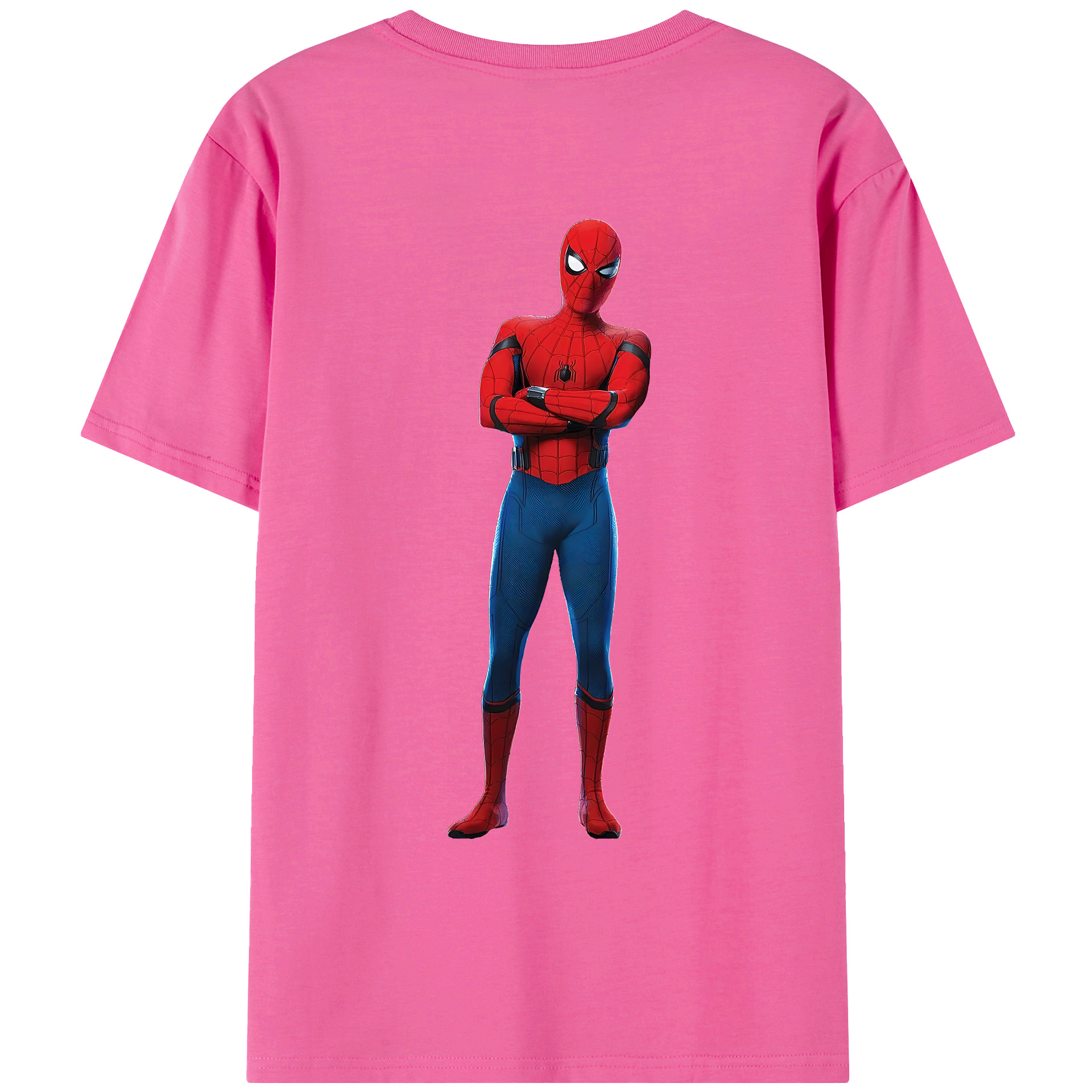 （画像用） Spider Man スパイダーマン レディース半袖Tシャツ(バックプリント)